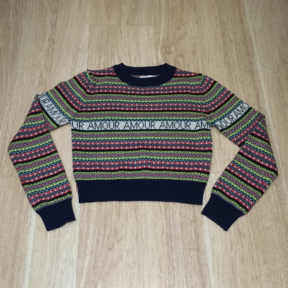 Long sleeve crop sweater